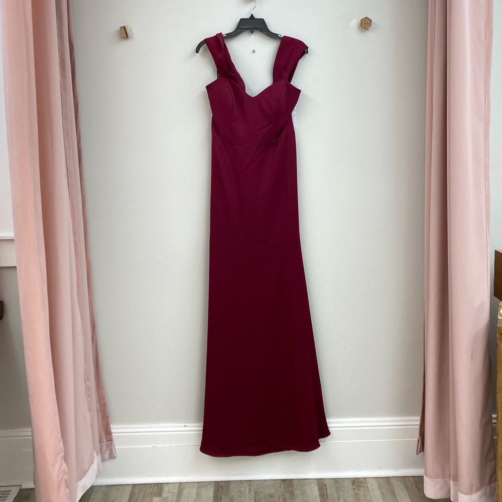 Hayley Paige maroon special occasion dress size 12